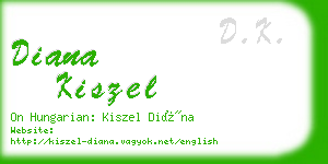 diana kiszel business card